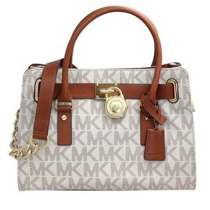 Michael Kors Medium Tote Shoulder Bag Logo Satchel